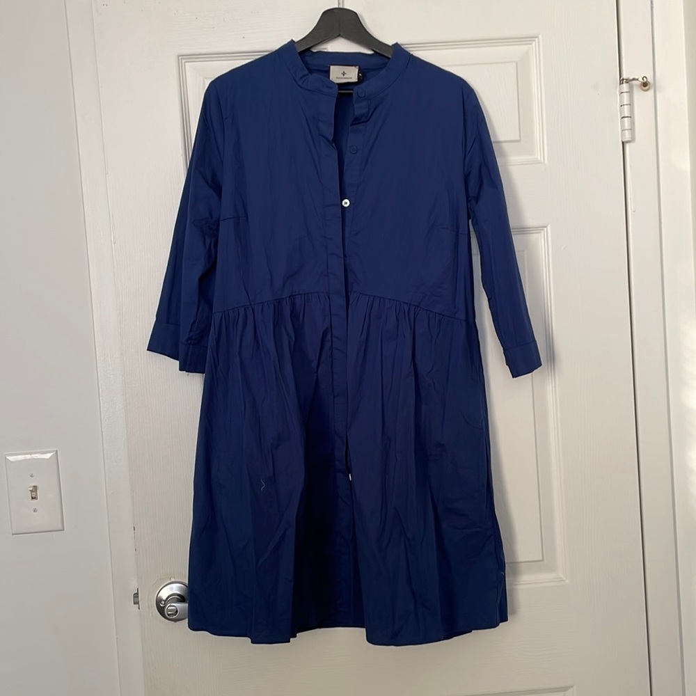 NWOT Tuckernuck Navy Royal Shirt Dress